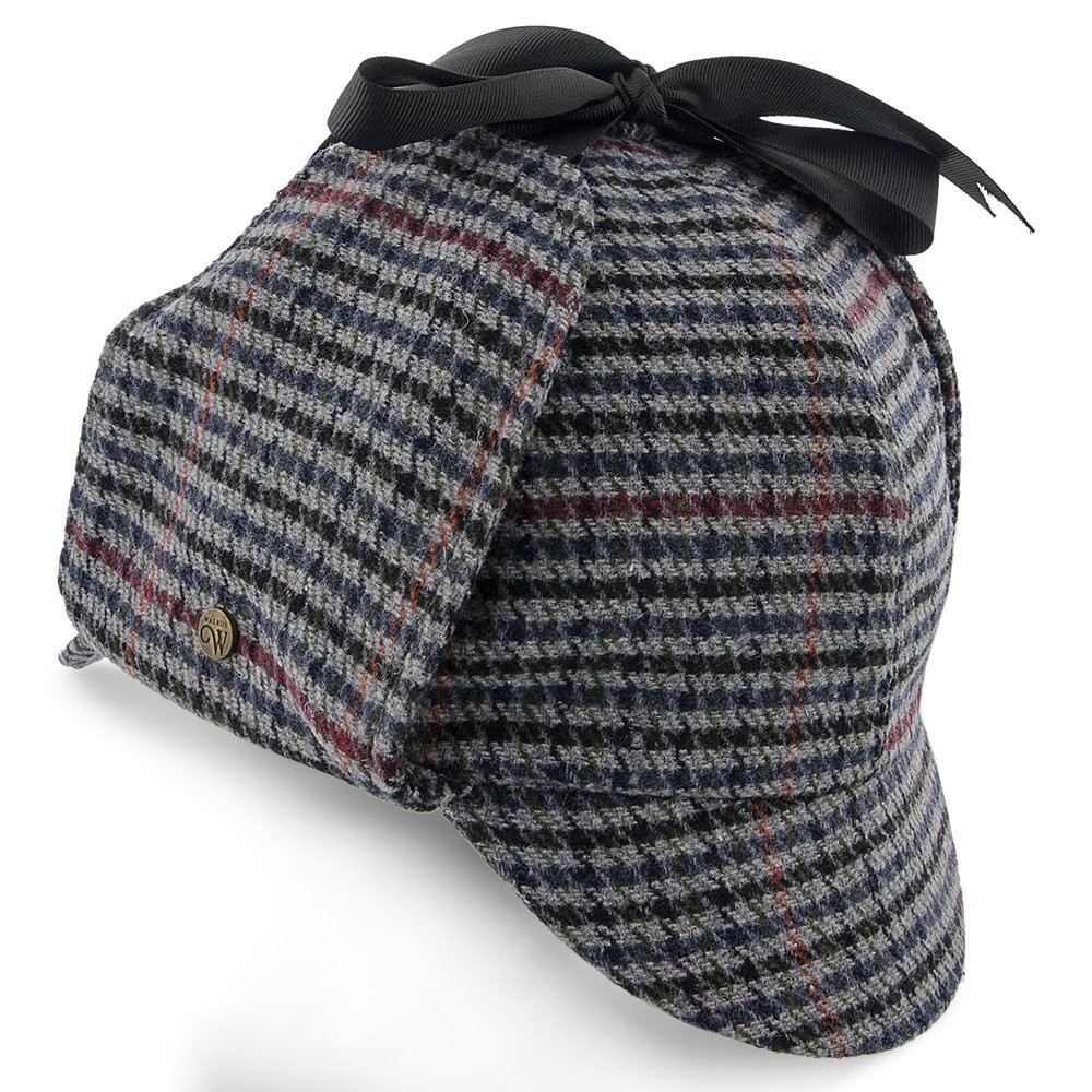 Walrus Hats Fox & Hound Deerstalker Hat - Wool Blend, Multi-Colored Sherlock