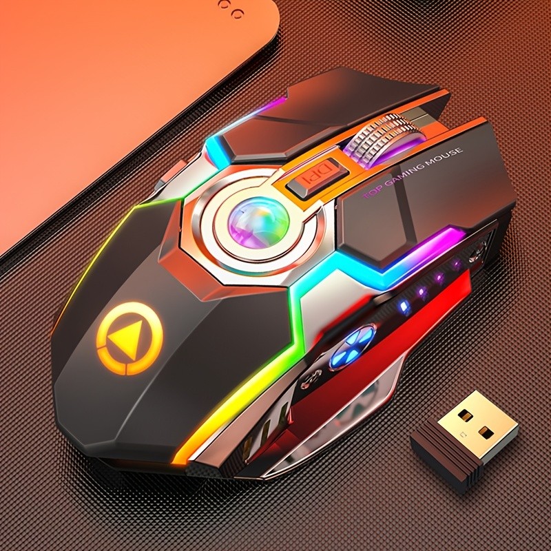 Rechargeable Wireless Mouse Silent Office Gaming, Desktop, and Laptop Computers