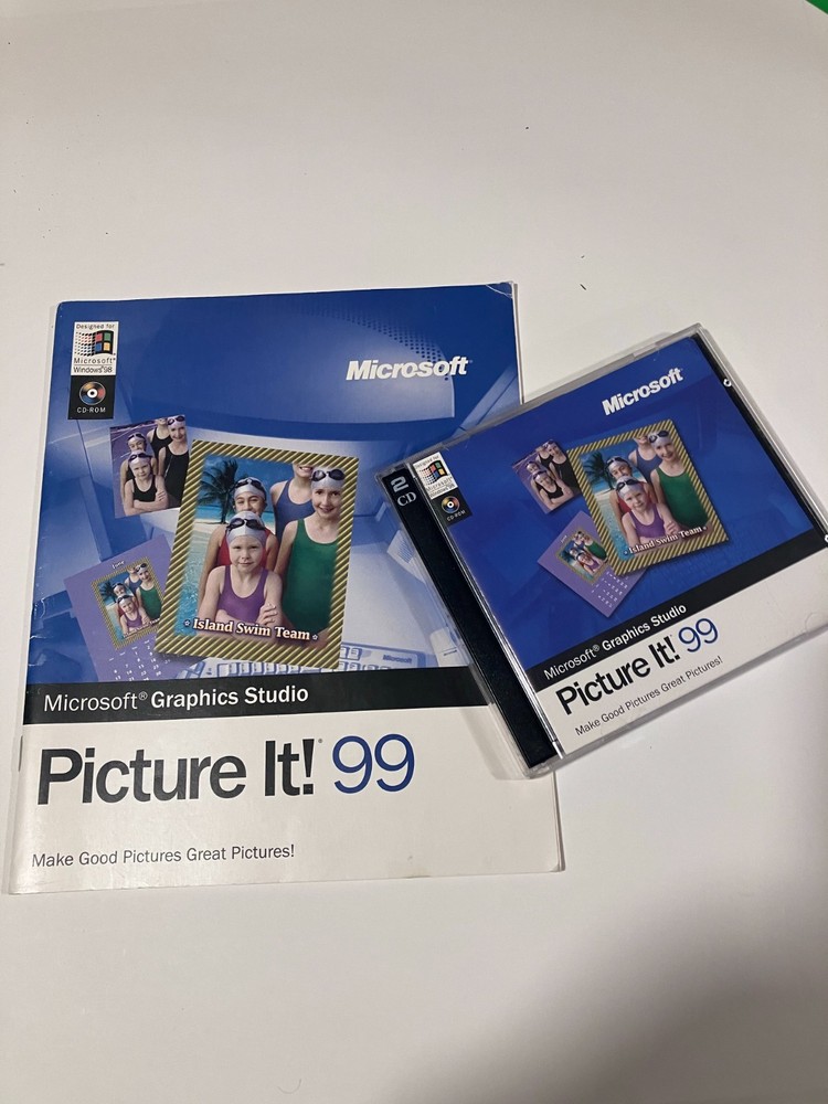 MICROSOFT PICTURE IT! 99 - 2 CD SET & BOOK