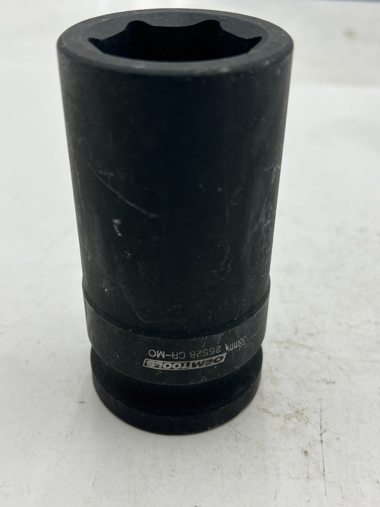 OEM Tools 1” Budd Style Wheel Hex Socket 33mm 25528 CR-MO, Black