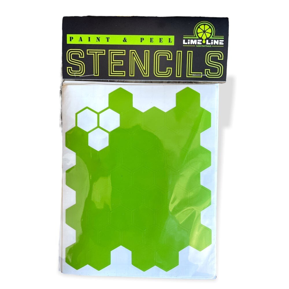 LiME LiNE Honeycomb Stencils