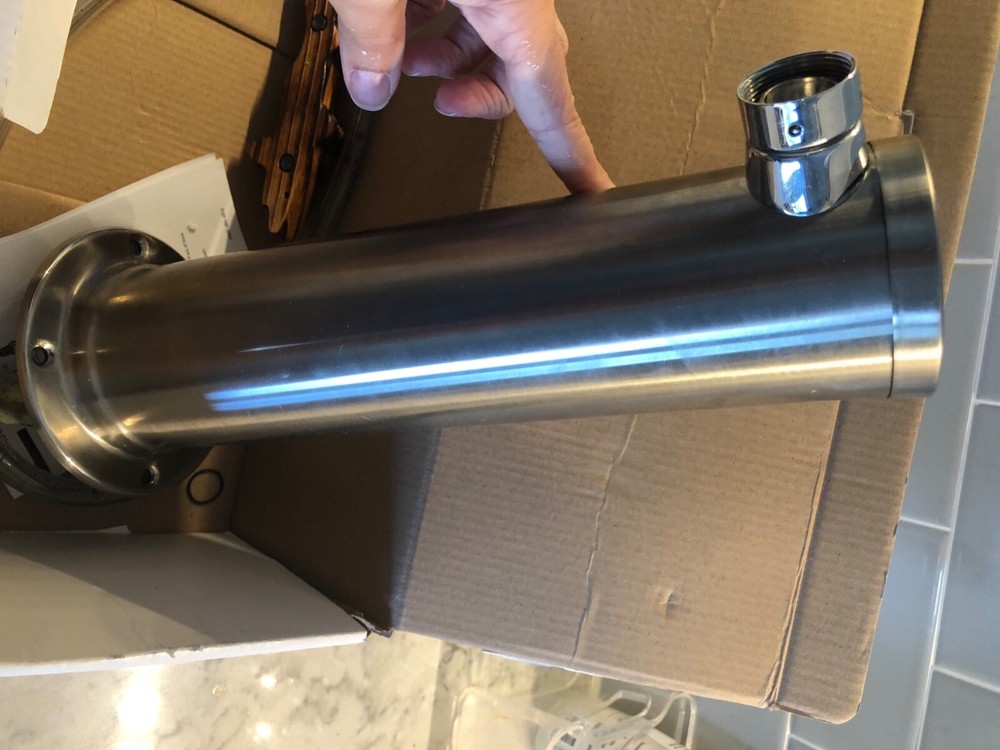 kegco 3” brushed stainless keg tower, single handle