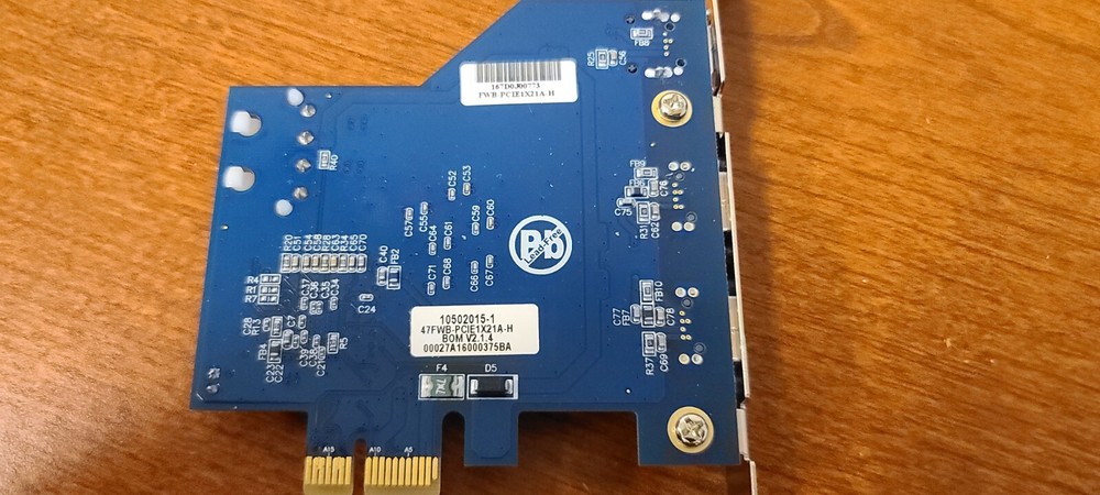 FWB-PCIE1X21A 3 Port Firewire Card