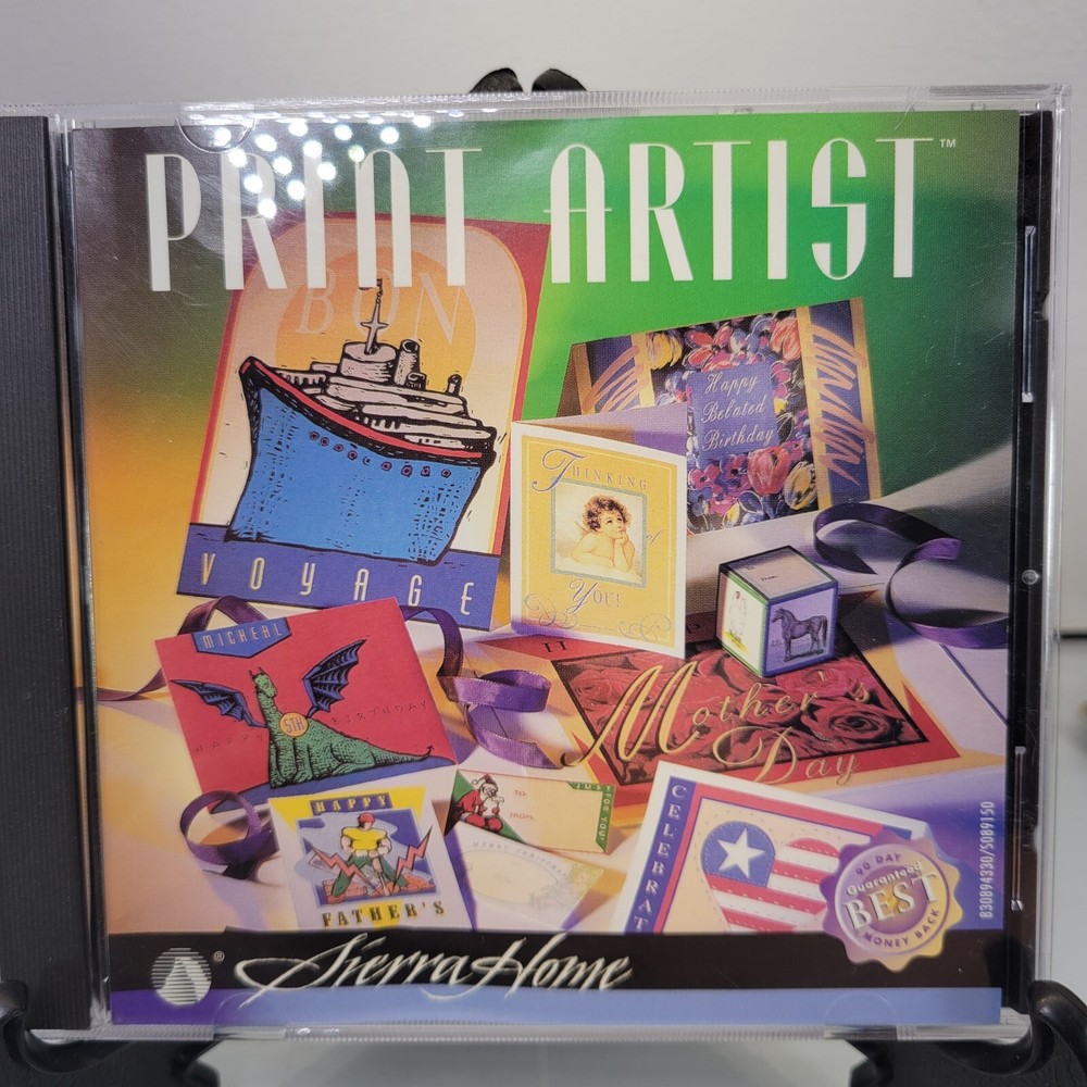 Sierra Home Print Artist (PC, 1996) Computer Software
