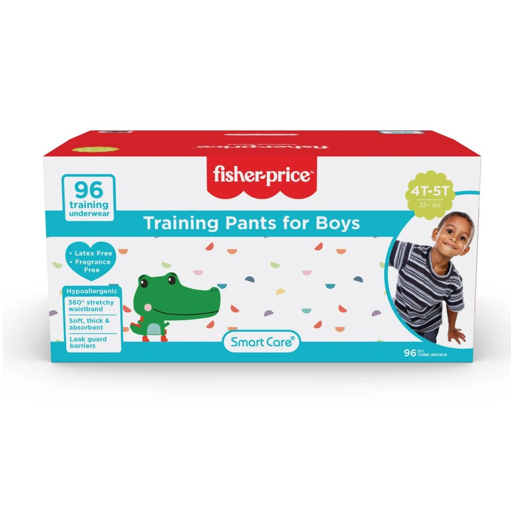 Open Box Fisher-Price Boys Pull-Up Training Pants, 4T-5T, 96 Count