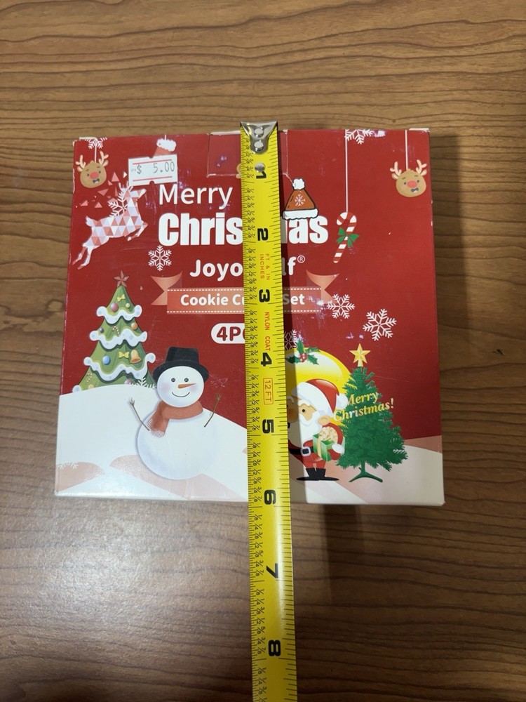 Joyoldelf 4pc Christmas Cookie Cutter Set