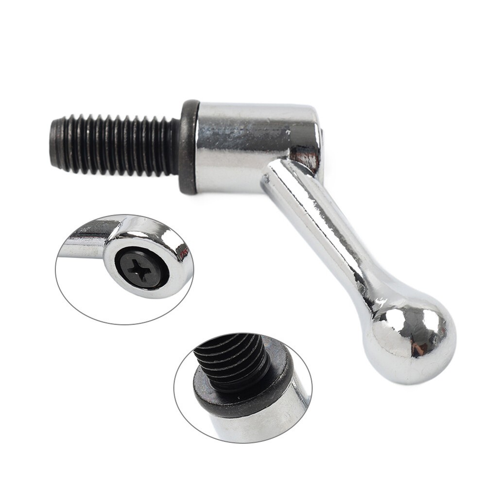 Table Lock Handle M12 Thread Set For Bridgeport Milling Machine 11.8mm Silver