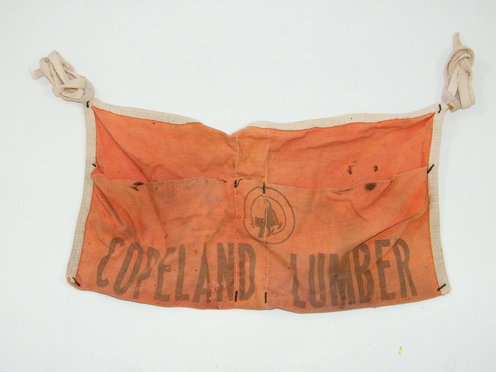 (2) COPELAND LUMBER NAIL APRONS 3 POCKET TOOLS, TIE - STRING