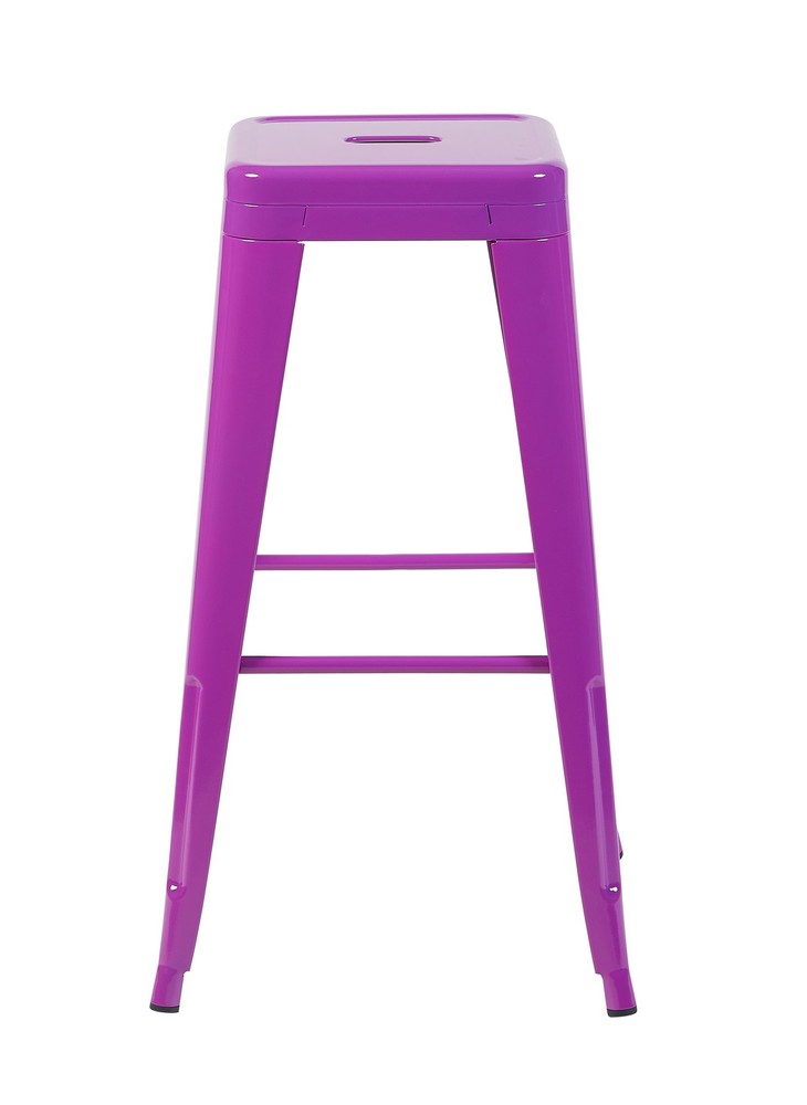 30 Inch Counter Height Stool, Backless Metal Bar Stools Set of 2, Non-Stackabl
