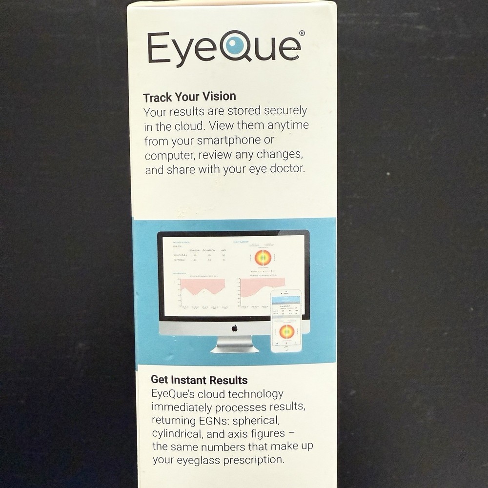 EyeQue Personal Vision Tracker Ophthalmic Refractometer Home Test Kit NEW SEALED