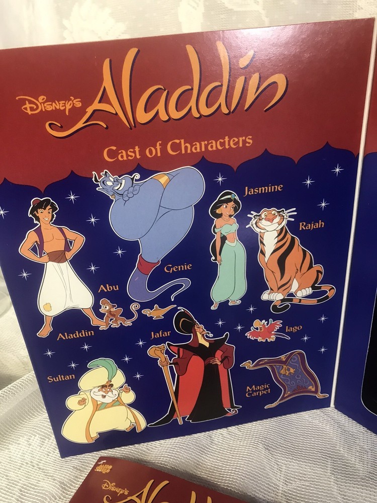 Disney's Aladdin Stickers OPENED- two sticker sheets missing