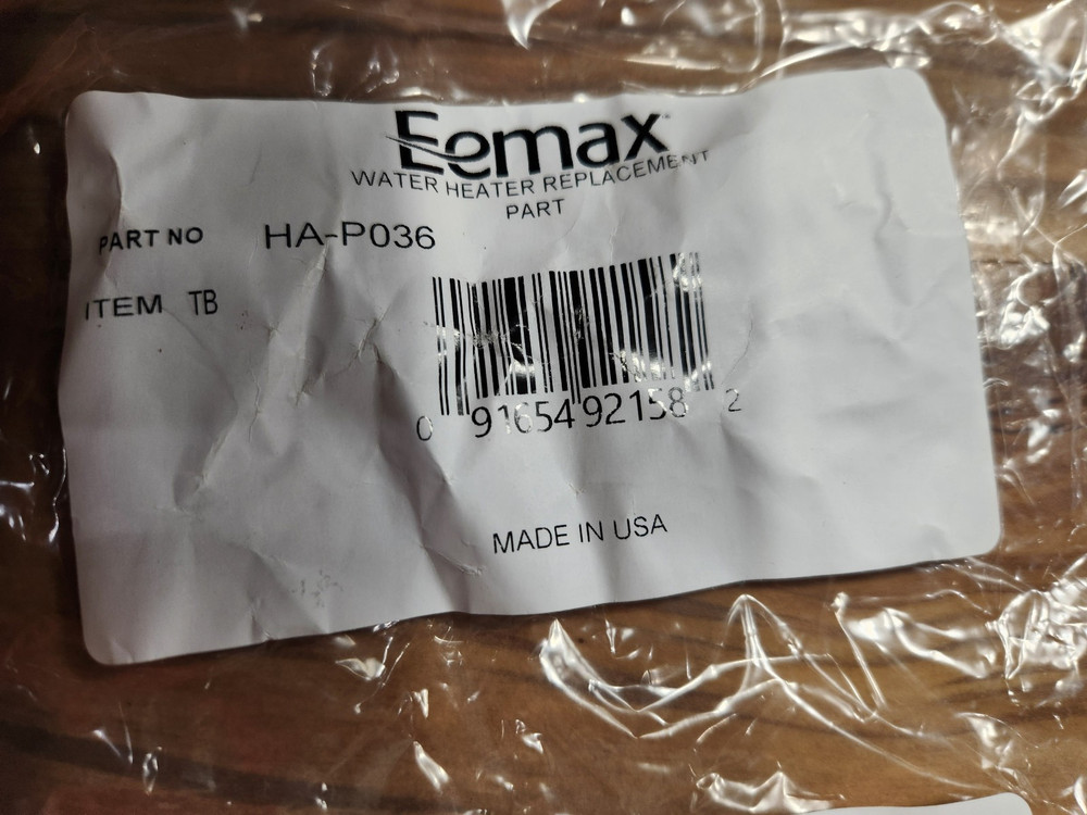 Ecosmart, Eema and Rheem tankless water heater terminal block - TB Med, HA-PO36