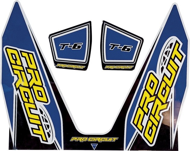 Pro Circuit T-6 Exhaust Decal Dark Blue
