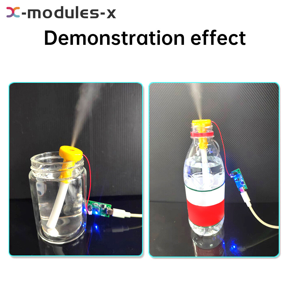 Type-C DC5V Ultrasonic Mist Maker Atomizing Module Humidifier DIY 2W No Switch