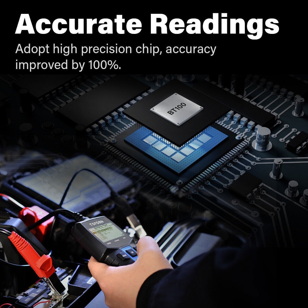 BT100: TOPDON 12V Battery Tester & Analyzer