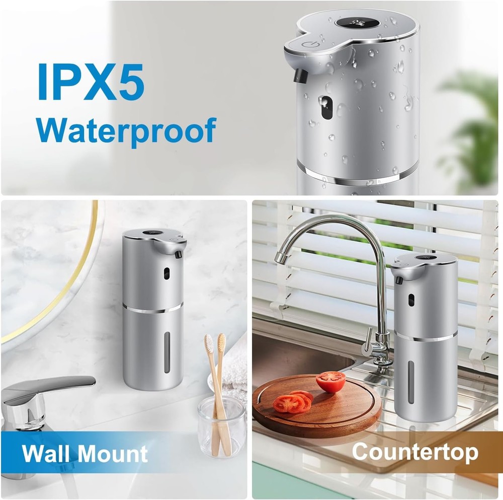 Rechargeable Touchless Soap Pump Digital Display