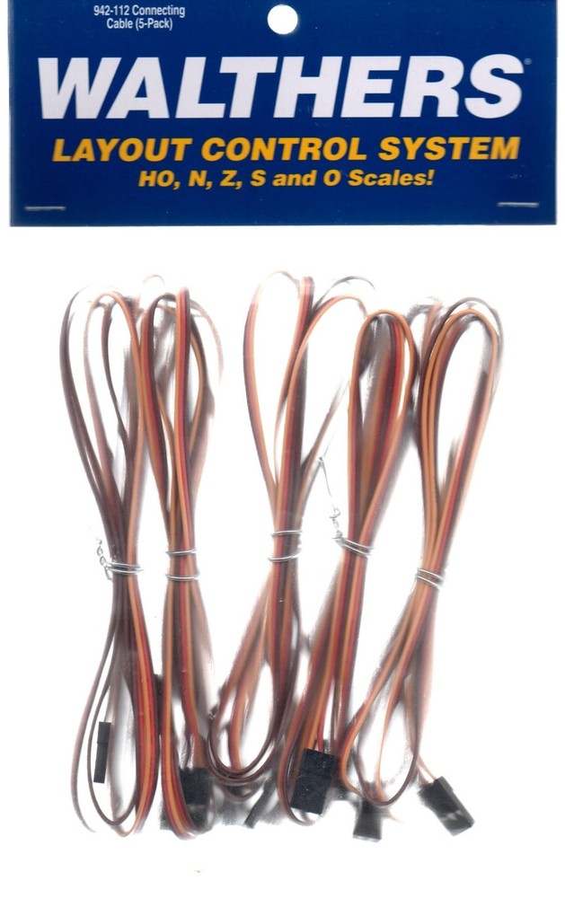 Walthers Layout Control System 942-112 Connecting Cable pkg (5)