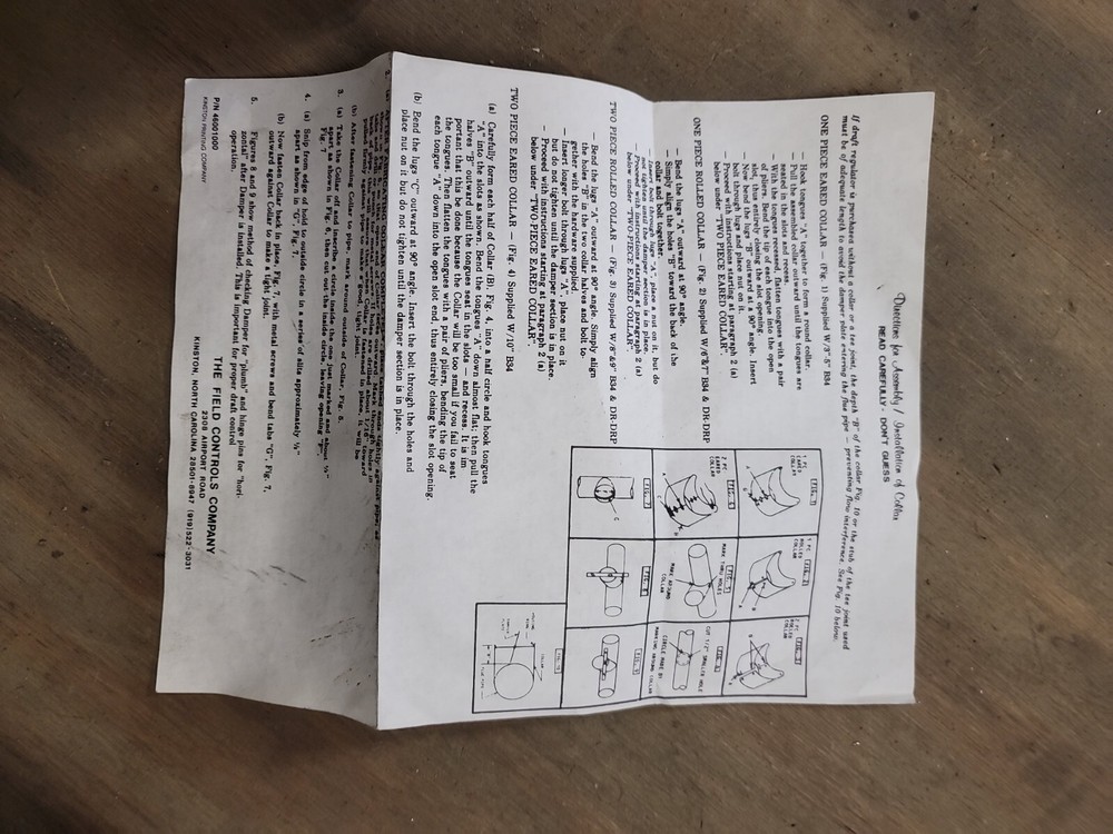 8" Black Chimney Pipe Barometric Draft Control Tee, new