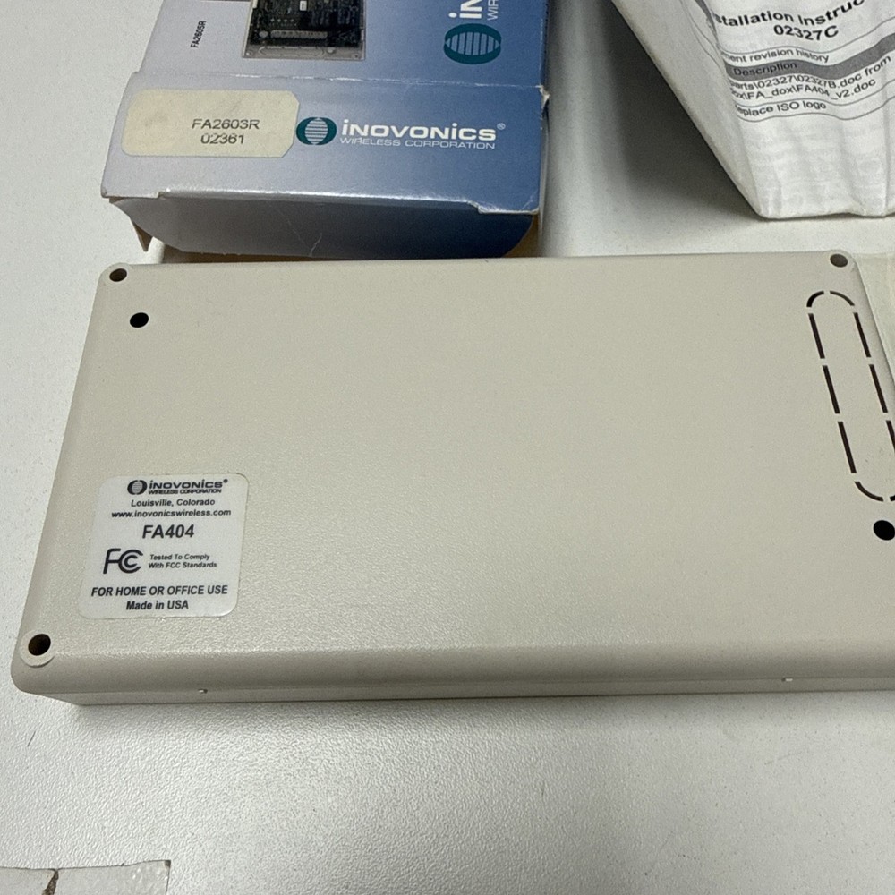 Inovonics Fa2603 FA404 & FA203 Kit Transmitter & $ trans Receiver