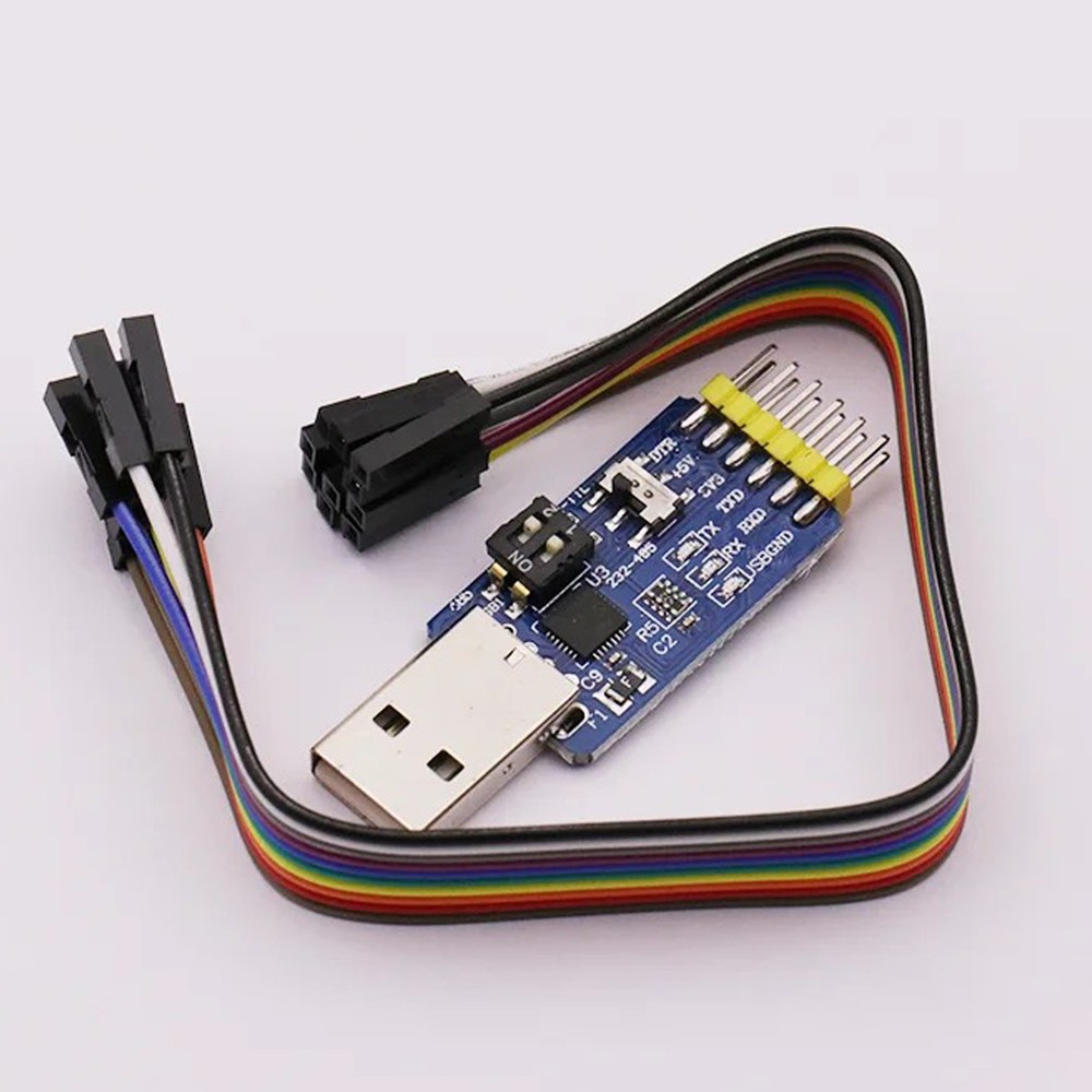 ​​6 -in- 1 CP2102 USB Serial Interface Module - TTL RS485 RS232 Auto - Recovery