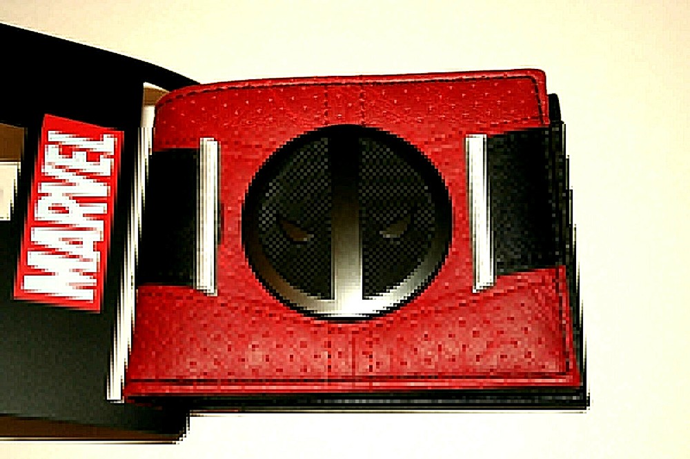 Marvel Comics Deadpool Metal Logo Uniform Material Wallet NEW NOS Tags Billfold