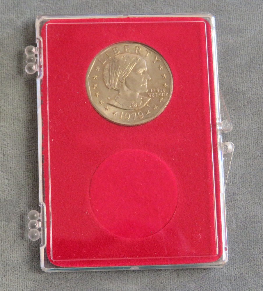 First Man On The Moon Stamp & Moon Dollar Coin Set