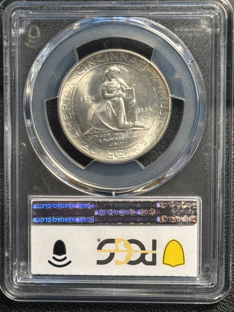 1936 D Cincinnati 50C PCGS MS-66 BLAST WHITE Cincinnati