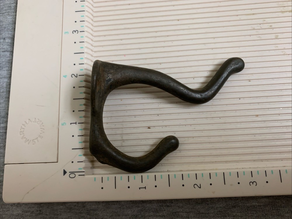 Vintage Cast Brass Double Coat Hook