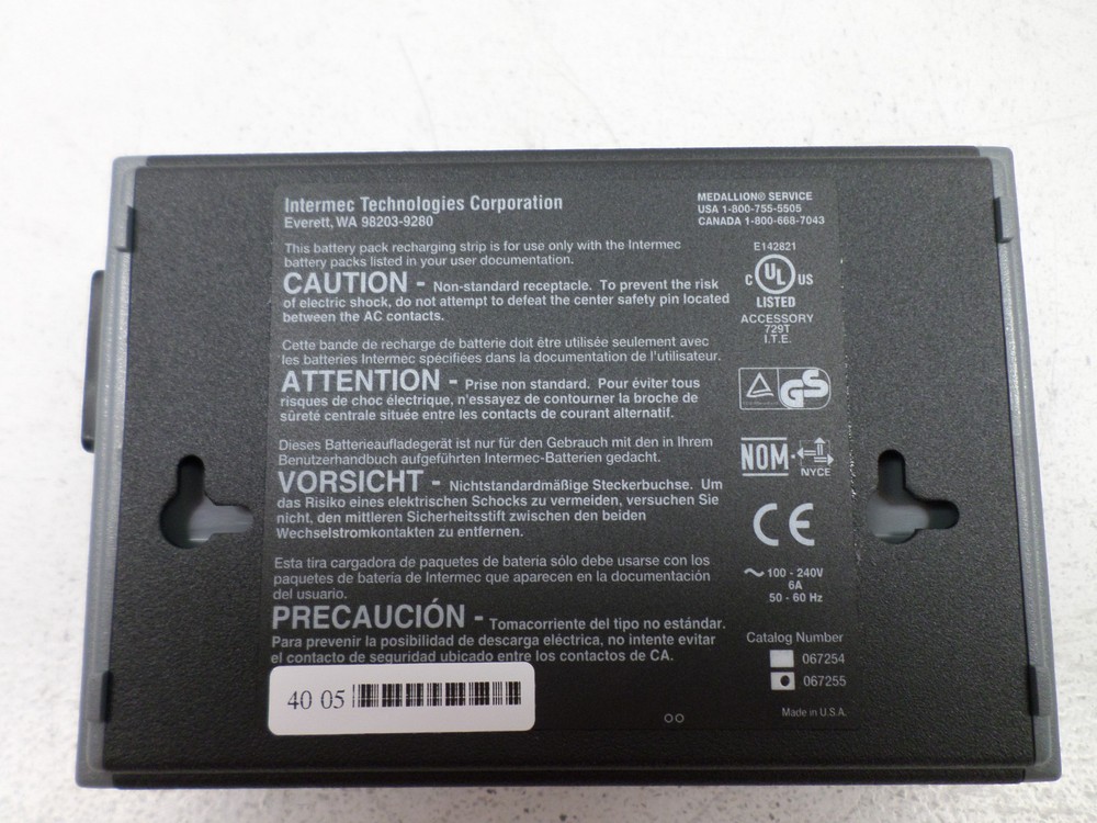 Intermec 067255 Power Strip 2 Bay - New!