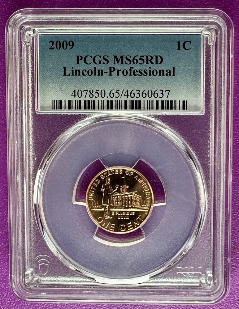 2009 1c Lincoln Professional Cent  PCGS MS65RD (637)