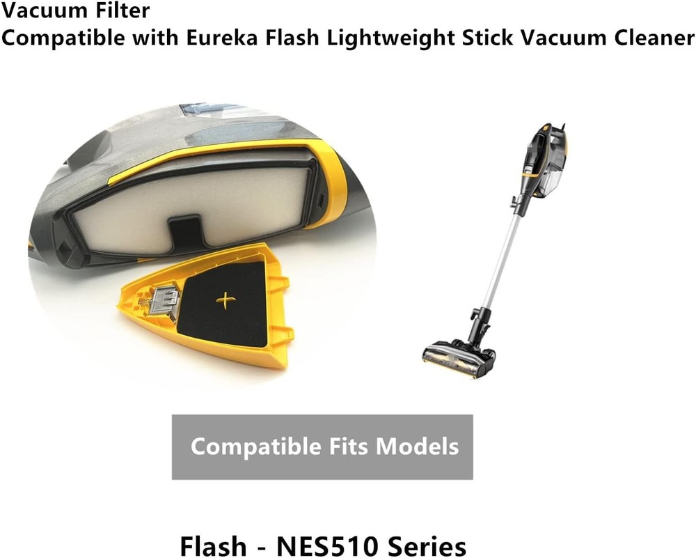 Vacuum Filter Compatible with Eureka Flash Lightweight Stick White