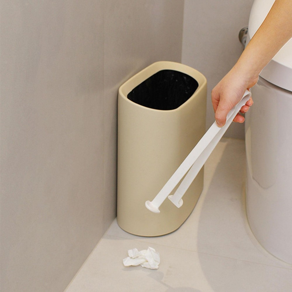 Trash Picker Pickup Tool Multifunctional White Ergonomic Handle Lightweight