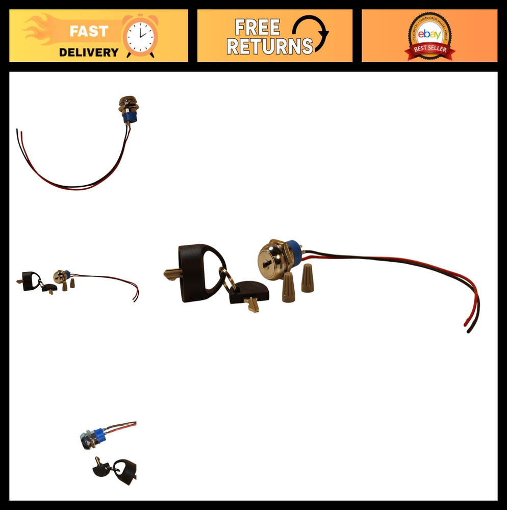 Replacement Ignition Switch & Key for Mobility Scooters, Power Chairs - Easy Ins