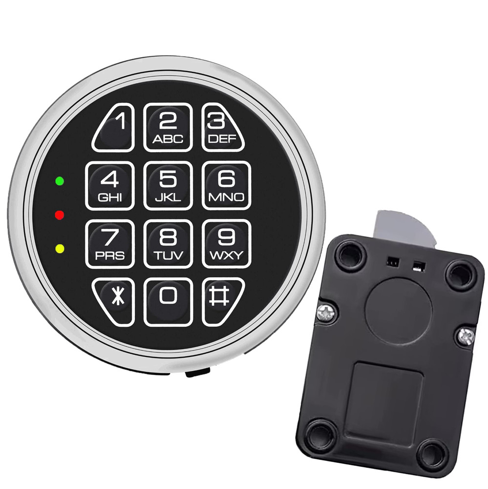 Gun Safe Lock Replacement Chrome Digital Keypad Electronic Safe Lock Swingbolt