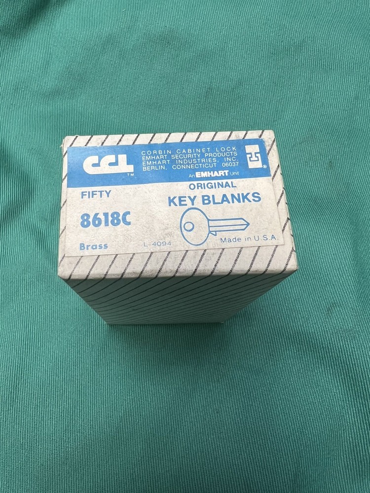 Corbin Cabinet Lock Key Blanks CCL KEYWAY 8618C
