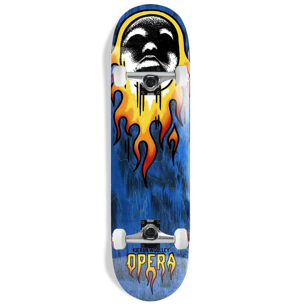 Opera Skateboard Assembly Woolley Flame 8.5" x 31.95" Complete