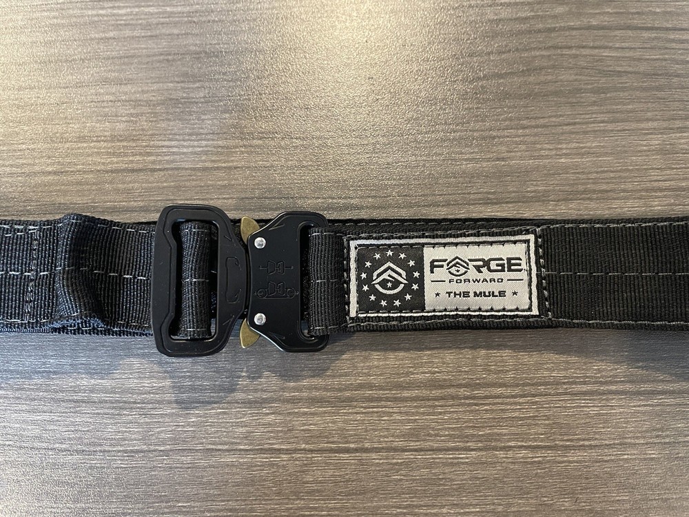 FORGE FORWARD, MULE, Money Belt. Size Small. 29-34”. Black