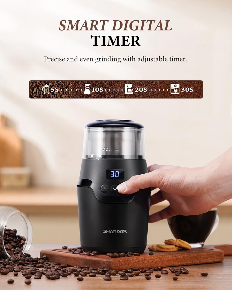 Adjustable Coffee Grinder Electric Super Silent Electric Coffee Bean Grinder Wit