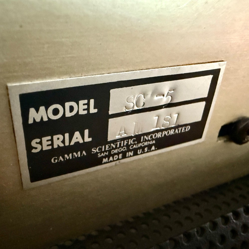 Gamma Scientific SC-5 Vintage Digital Scanning Control Unit