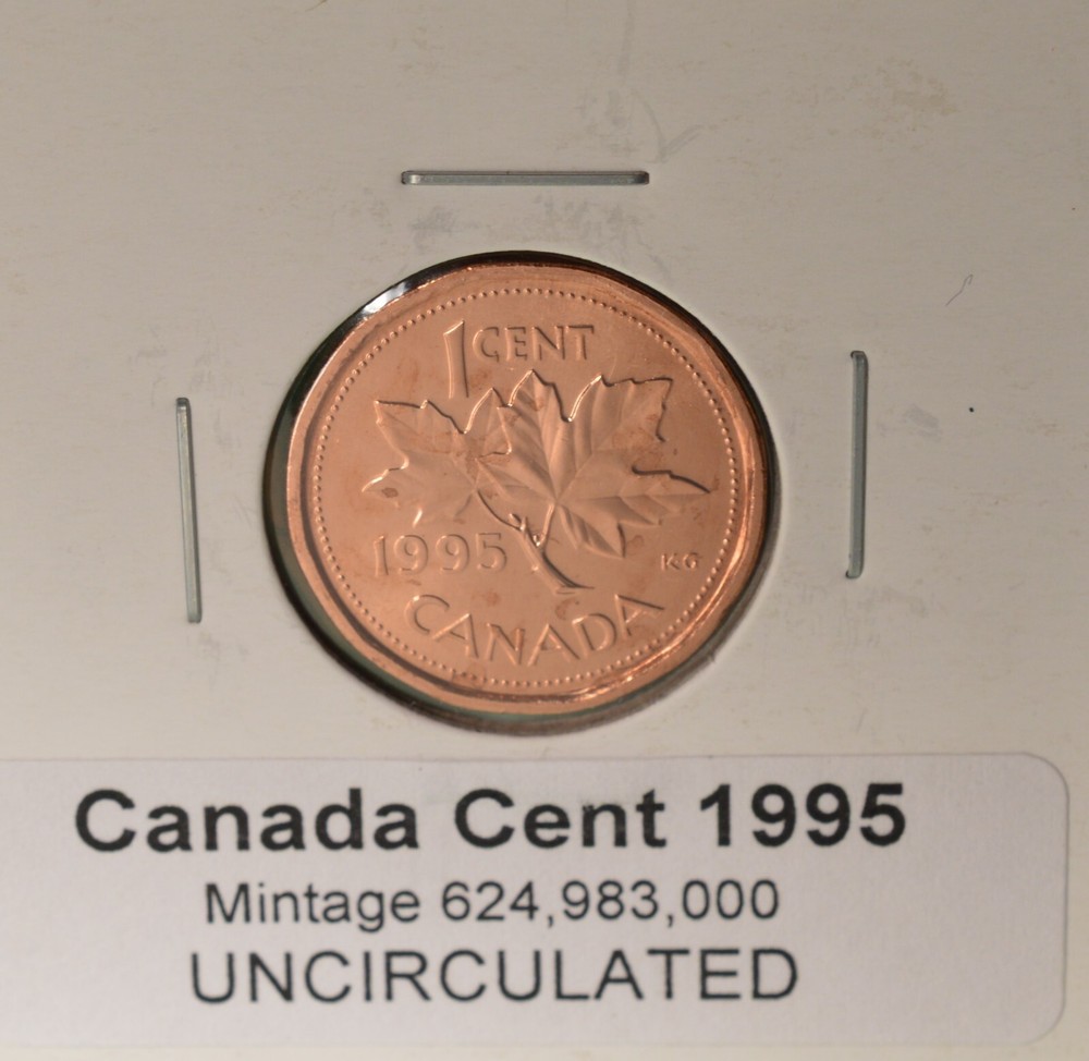 1995 Canada Penny - Uncirculated from Original Mint Roll