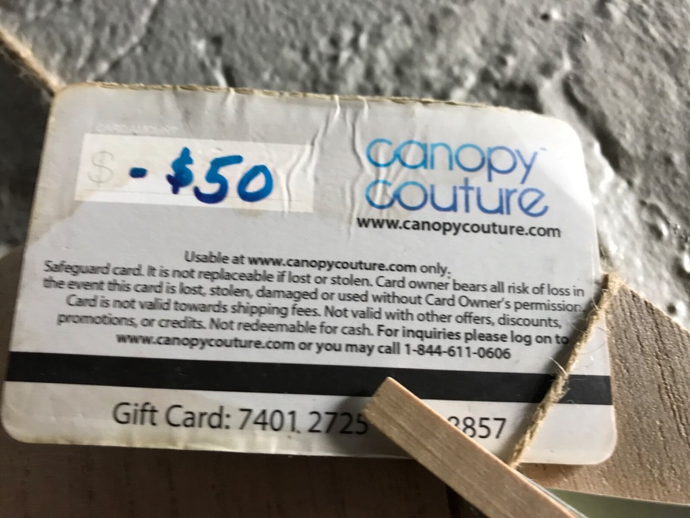 $50 Canopy Couture Gift Card