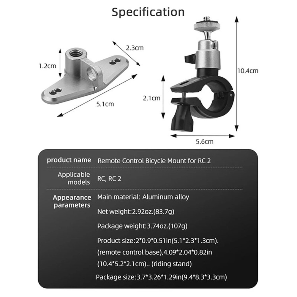 Bicycle Stand Remote Control Bracket For DJI Mini 4 Pro RC/RC 2 Remote Control