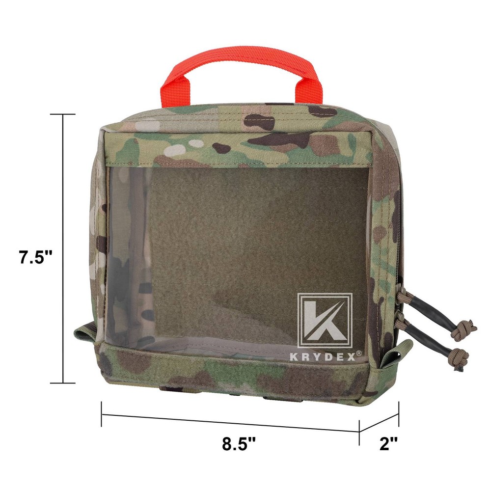 Krydex Clear Top Insert Large for D3 Tactical Backpack Hook & Loop Medic Pouch