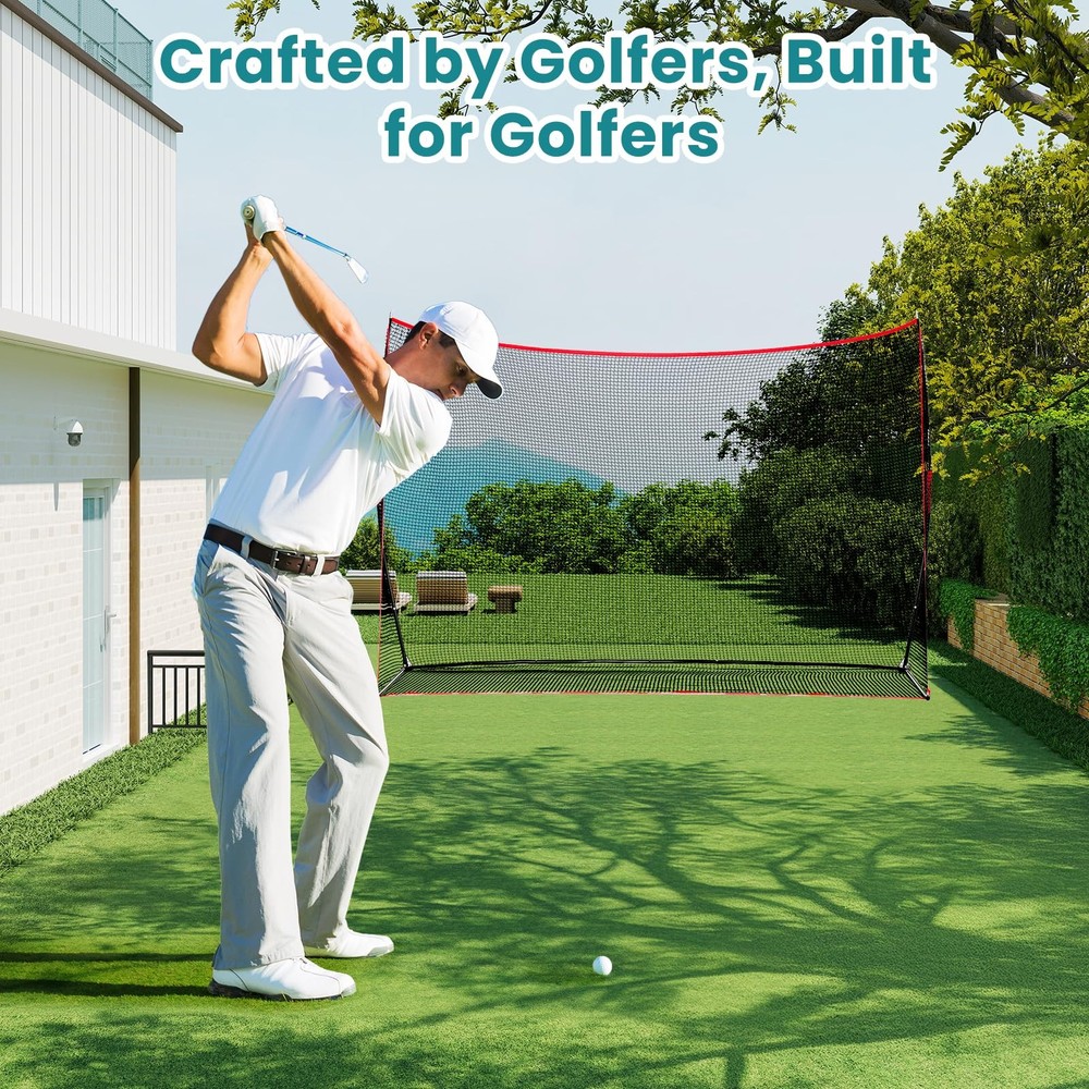 Best OLIXIS Golf Nets for Backyard 10x7 ft Practice Net with Frame, Outdoor