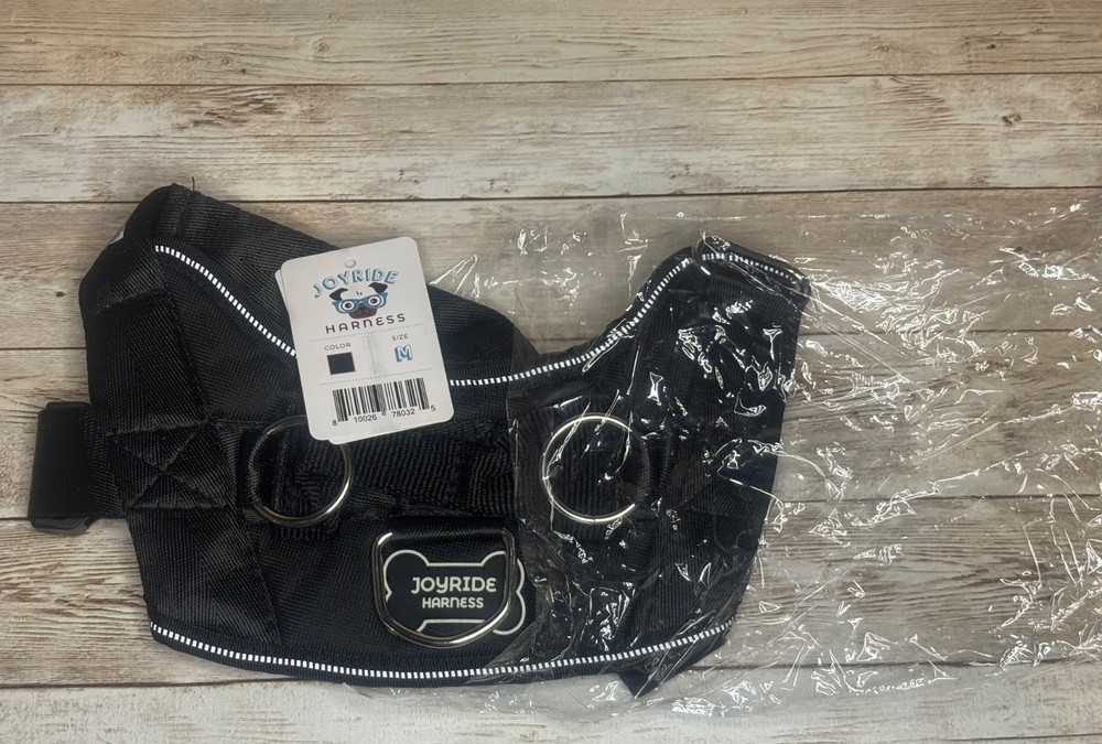 Joyride / Pug Life No Pull Harness Dog Black Choose Size