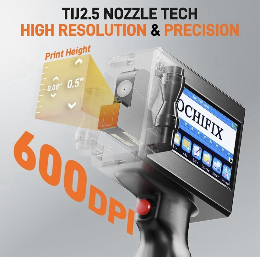 GOCHIFIX HIP-S05 Handheld Inkjet Printer 12.7mm — Open Box