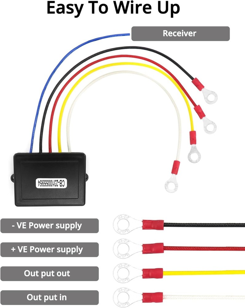Wireless Remote Control Winch Kit