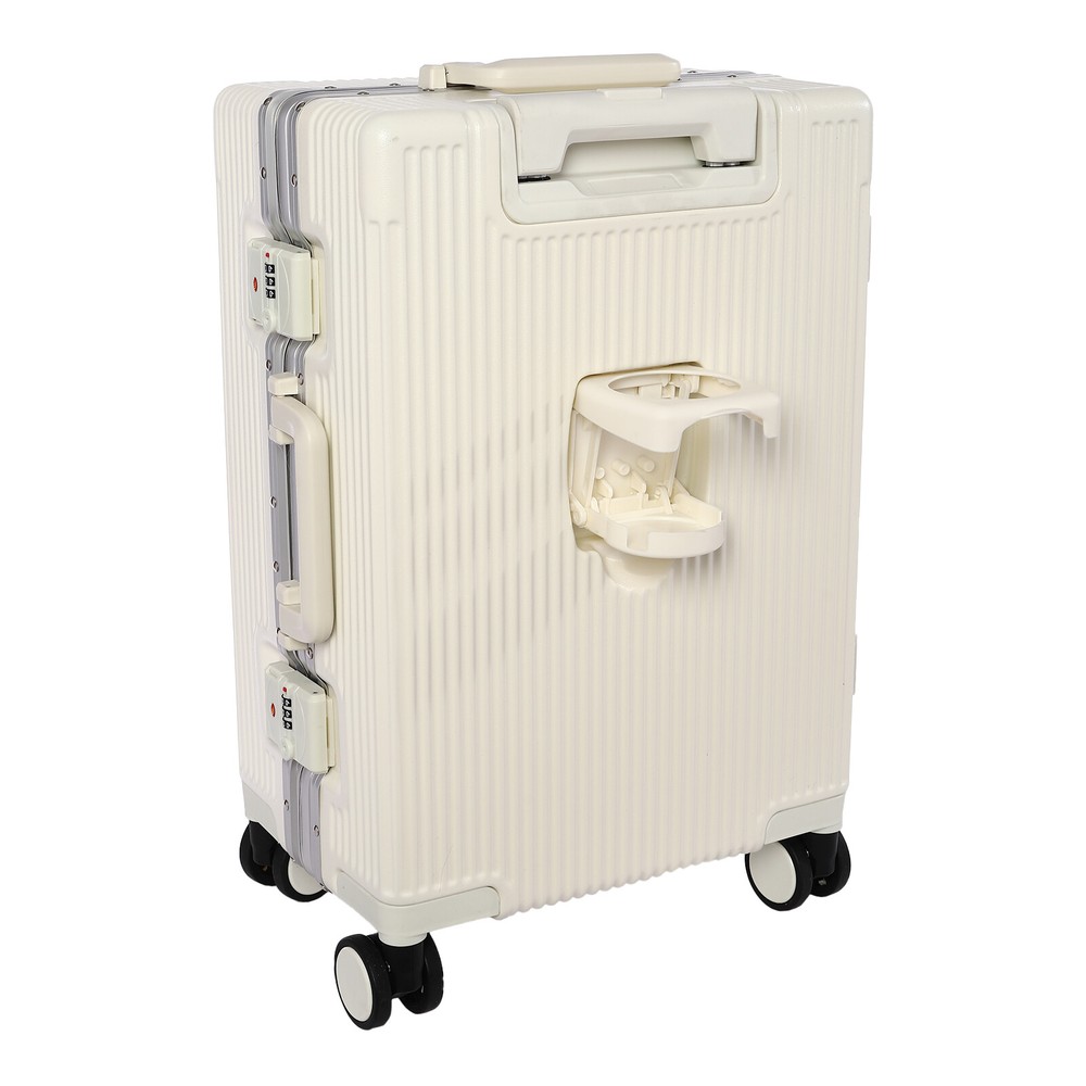 20" Front Opening Suitcase Boarding Cabin Suitcase Trolley Board Case Hard Shell