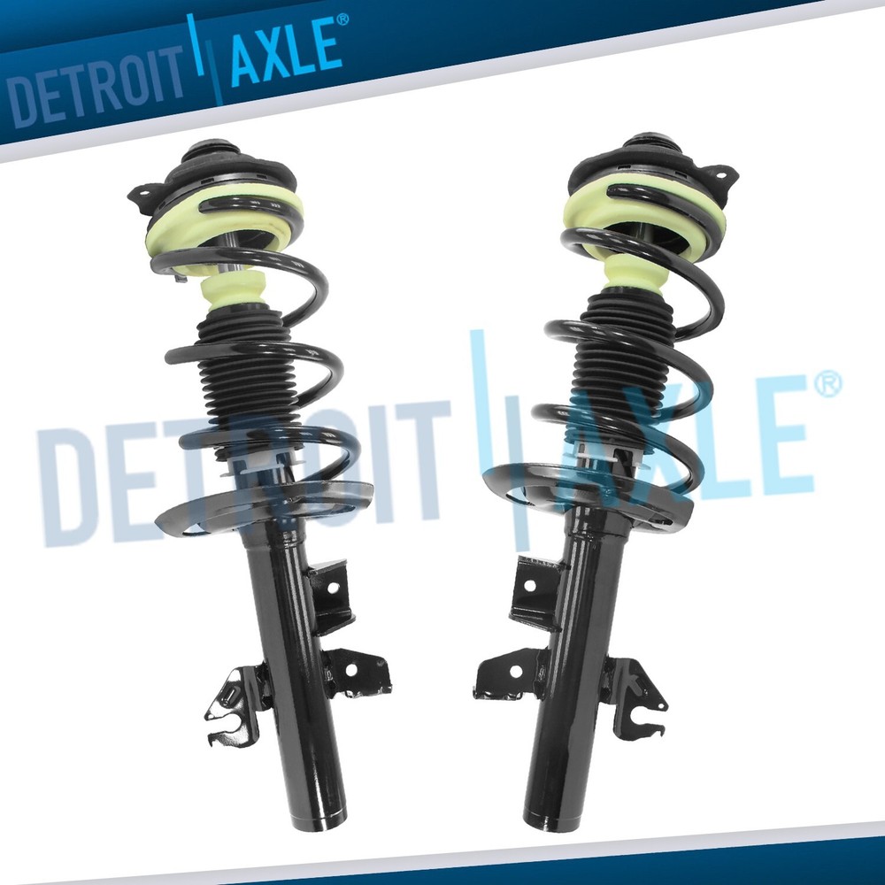 Front Driver Passenger Side Struts w/ Coil Spring Set for 2015-2017 Chrysler 200