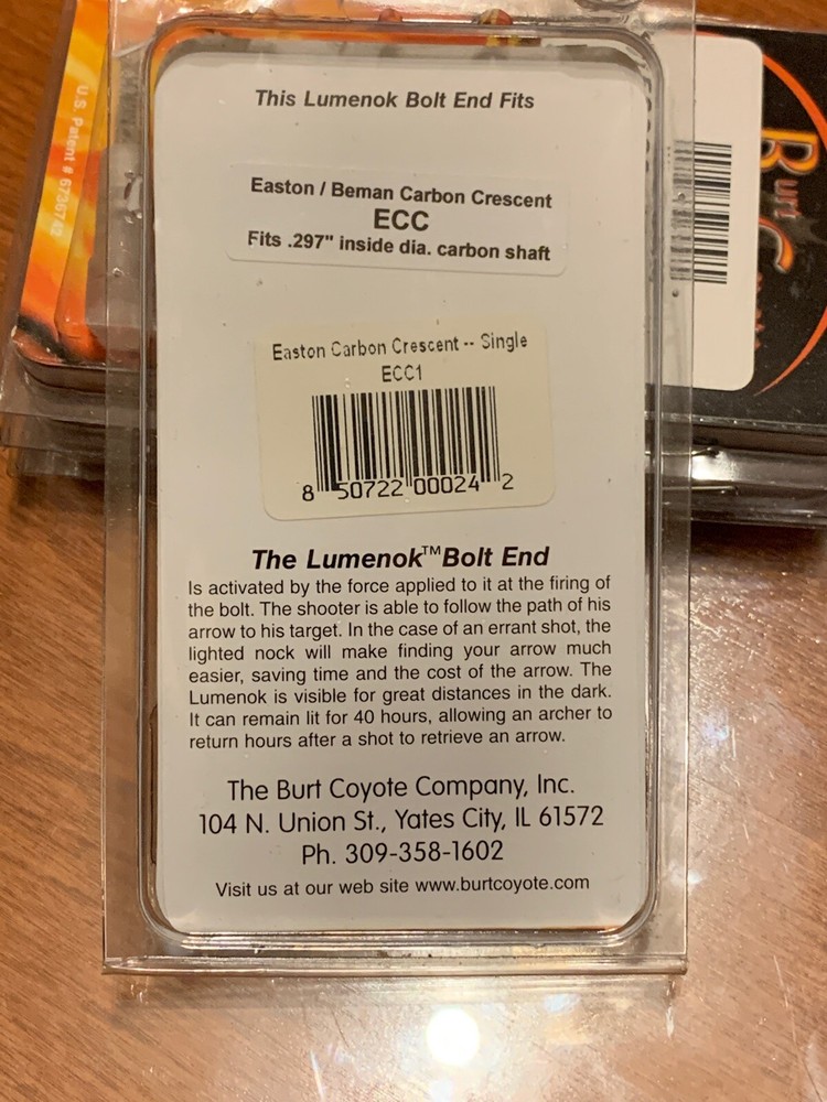 Lumenok Burt Coyote Lighted ECC Crossbow Bolt End Crescent ECC1